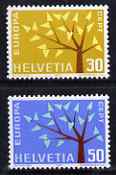 Switzerland 1962 Europa perf set of 2 unmounted mint SG 668-69