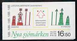 Sweden 1982 International Bouyage System 16k50 booklet complete with first day cancels, SG SB359