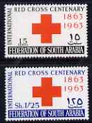 South Arabian Federation 1965 Red Cross perf set of 2,unmounted mint, SG 154-7