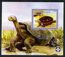 Palestine (PNA) 2007 Tortoises perf m/sheet with Scout Logo, unmounted mint. Note this item is privately produced and is offered purely on its thematic appeal