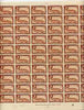 Gibraltar 1938-51 KG6 1d P13 red-brown (wmk upr) complete folded sheet of 60 unmounted mint, SG 122d