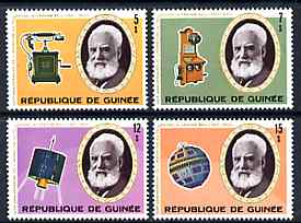 Guinea - Conakry 1976 Telephone Centenary perf set of 4 unmounted mint, SG 907-10