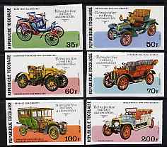 Togo 1977 Early Motor Cars imperf set of 6 from limited printing unmounted mint as SG 1200-05