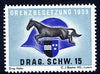 Poster Stamp 1939 inscribed Grenzbesetzung 1939 Drag. Schw. 15 showing a horse & Soldier's helmet, unmounted mint