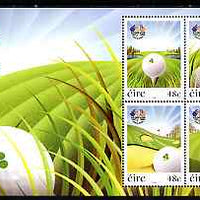 Ireland 2007 The Ryder Cup perf m/sheet containing set of 4 unmounted mint