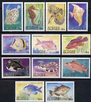 Guinea - Conakry 1980 Fishes perf set of 12 unmounted mint SG 1026-37