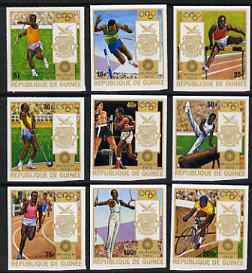 Guinea - Conakry 1972 Munich Olympic Games imperf set of 9 from a limited printing unmounted mint as SG 798-806