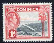 Dominica 1938-47 KG6 1d Layou River fine unmounted mint SG100