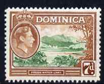 Dominica 1938-47 KG6 7d Fresh Water Lake fine unmounted mint SG105a