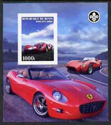 Benin 2007 Ferrari Cars imperf m/sheet with Scout Logo, unmounted mint