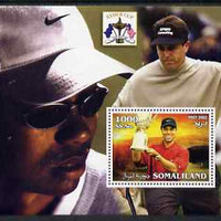 Somaliland 2002 The Ryder Cup perf m/sheet #2 unmounted mint