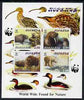 Koriakia Republic 1998 WWF - Wild Animals imperf sheetlet containing 4 values unmounted mint