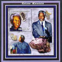 Mozambique 2002 Minerals & Nelson Mandela perf s/sheet containing 1 value unmounted mint Yv 117