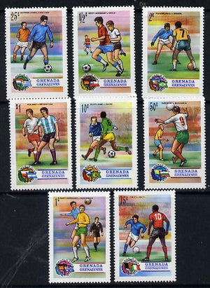 Grenada - Grenadines 1974 Football World Cup set of 8 unmounted mint, SG 16-23