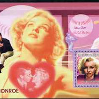 Guinea - Conakry 2006 Marilyn Monroe perf s/sheet #2 containing 1 value (with Joe DiMaggio) unmounted mint Yv 326