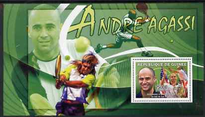 Guinea - Conakry 2006 Sporting Stars perf s/sheet #1 containing 1 value (Andre Agassi) unmounted mint Yv 334