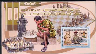 Guinea - Conakry 2006 Centenary of Scouting perf s/sheet #09 containing 1 value (Chess) unmounted mint Yv 372