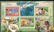 Guinea - Conakry 2006 Centenary of Scouting perf sheetlet #04 containing 3 values (Minerals & Fungi) unmounted mint Yv 2742-44