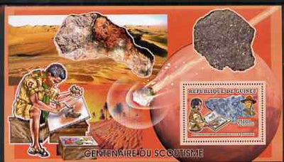 Guinea - Conakry 2006 Centenary of Scouting perf s/sheet #12 containing 1 value (Minerals) unmounted mint Yv 378