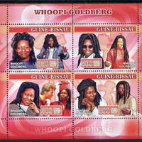 Guinea - Bissau 2007 Whoopi Goldberg perf sheetlet containing 4 values unmounted mint, Yv 2278-81