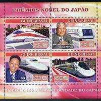 Guinea - Bissau 2007 Japanese Nobel Prize Winners perf sheetlet containing 4 values unmounted mint, Yv 2322-25