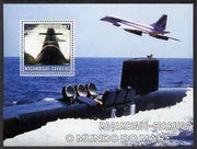 Mozambique 2002 Submarines perf s/sheet containing 1 value (with Concorde) unmounted mint Yv 135