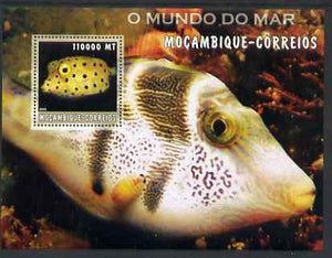 Mozambique 2002 Tropical Fish #2 perf s/sheet containing 1 value unmounted mint Yv 137