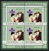 Guinea - Bissau 2001 Olave Baden Powell perf sheetlet containing 4 values unmounted mint Mi 1957