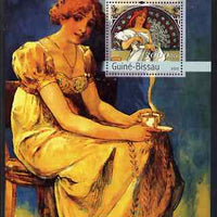 Guinea - Bissau 2003 Paintings by Mucha #1 perf s/sheet containing 1 value unmounted mint Mi BL437