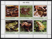 Guinea - Bissau 2003 Frogs perf sheetlet containing 6 values unmounted mint Mi 2458-63