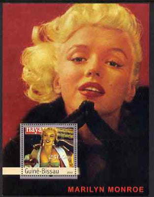 Guinea - Bissau 2003 Marilyn Monroe perf s/sheet containing 1 value unmounted mint Mi BL404