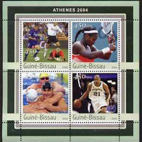 Guinea - Bissau 2003 Athens Olympic Games perf sheetlet containing 4 values unmounted mint Mi 2064-67