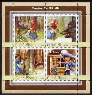 Guinea - Bissau 2003 Grimm Fairy Tales perf sheetlet containing 4 values unmounted mint Mi 2136-39