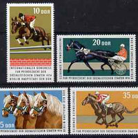 Germany - East 1974 International Horse-Breeders Congress perf set of 4 values unmounted mint, SG E1685-88