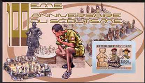 Guinea - Conakry 2006 Centenary of Scouting imperf s/sheet #09 containing 1 value (Chess) unmounted mint Yv 372