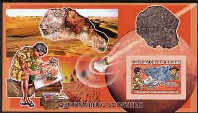 Guinea - Conakry 2006 Centenary of Scouting imperf s/sheet #12 containing 1 value (Minerals) unmounted mint Yv 378