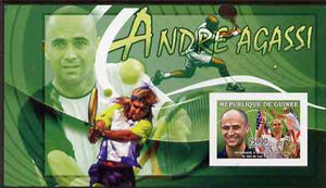 Guinea - Conakry 2006 Sporting Stars imperf s/sheet #1 containing 1 value (Andre Agassi) unmounted mint Yv 334