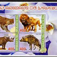 Mali 2005 Animals of Africa perf sheetlet containing set of 4 values unmounted mint