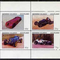 Bernera 1981 Early Racing Cars perf set of 4 values (imprint in right margin) unmounted mint