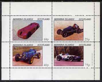 Bernera 1981 Early Racing Cars perf set of 4 values (imprint in right margin) unmounted mint