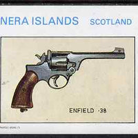 Bernera 1982 Pistols (Enfield .38) imperf deluxe sheet (£2 value) unmounted mint