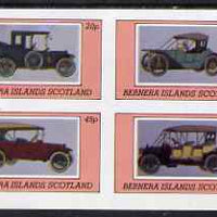 Bernera 1980 Vintage Cars imperf set of 4 values (20p to 60p) unmounted mint