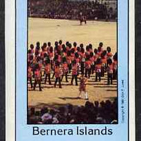 Bernera 1981 Soldiers (Marching Band) imperf souvenir sheet (£1 value) unmounted mint