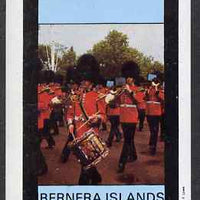 Bernera 1981 Soldiers (Marching Band) imperf deluxe sheet (£2 value) unmounted mint