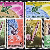 Togo 1967 French Space Achievements set of 8 cto used, SG 508-15