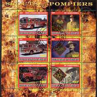 Djibouti 2007 Scouts & Fire Engines #1 perf sheetlet containing 6 values fine cto used