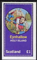 Eynhallow 1981 Fairy Tales (Jack the Giant Killer) imperf souvenir sheet (£1 value) unmounted mint