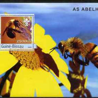 Guinea - Bissau 2003 Bees perf s/sheet containing 1 x 3500 value (with Scouts logo) unmounted mint Mi BL 445