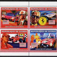 Guinea - Conakry 2006 Ferrari perf sheetlet containing 4 values unmounted mint