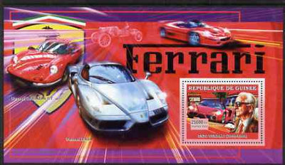 Guinea - Conakry 2006 Ferrari perf s/sheet #1 containing 1 value (Enzo Ferrari) unmounted mint